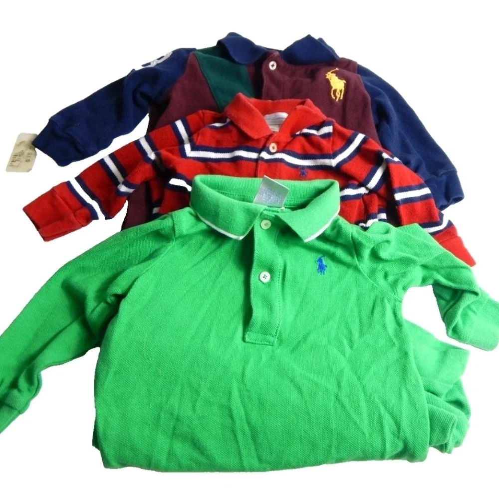 Ralph Lauren Baby Bundle Of 3 Coveralls
